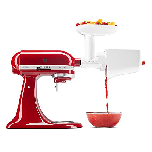 KitchenAid Zubehör Obst- und Gemüsemühle - 5KSMFVSP - Pürieraufsatz für KitchenAid Küchenmaschine - Mühle mit Sieb - Entsafter Aufsatz im Sale