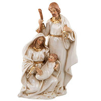 Thumbnail for formano Deko-Figur Heilige Familie aus Porzellan, 18 cm, 1 Stück, Creme-Gold