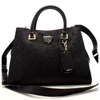 Thumbnail for GUESS Cresidia Society Satchel Black im Sale