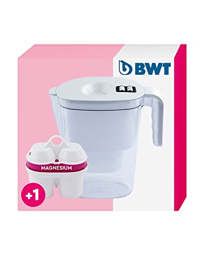 BWT Tischwasserfilter Vida inkl. 1 Filterkartusche Magnesium Mineralized Water I Manueller Zähler I 2,6 Liter I Weiss, Weiß im Sale