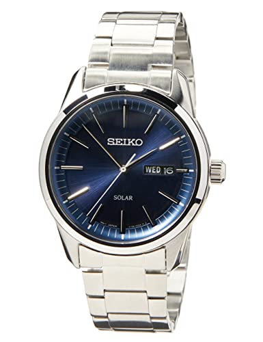 Seiko Herren-Uhr Quarz Edelstahl mit Edelstahlband SNE525P1 im Sale