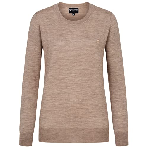 GIESSWEIN Merino Pullover Damen Light Rundhals - 100% feinste Merino Lammwolle, Strickpullover Damen elegant, dünne Wollpullover Damen Herbst & Winter im Sale