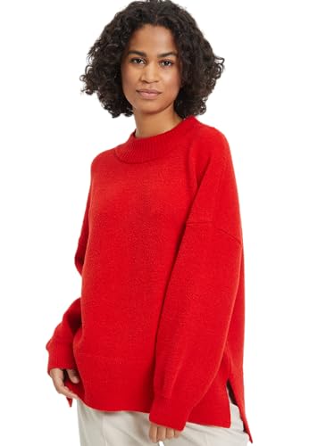 Tamaris Damen BARLT Pullover, Fiery Red, 36 im Sale