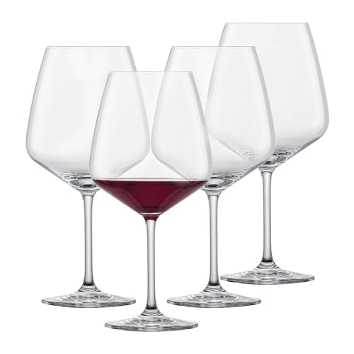 SCHOTT ZWIESEL Burgunder Rotweinglas Tulip (4er-Set), bauchige Burgundergläser für Rotwein, spülmaschinenfeste Tritan-Kristallgläser, Made in Germany (Art.-Nr. 123608) im Sale