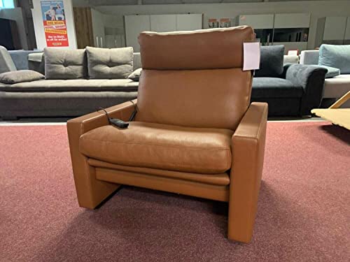 Erpo Sessel Manhattan 250 Leder 43.085 Tabac Braun mit Aufstehhilfe