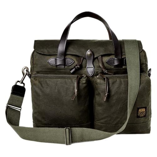 Filson 24-Stunden-Aktentasche aus Zinnstoff, Otter Green im Sale