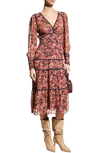 Ba&Sh Kleid Gigi mit floralem Print 34 Rot im Sale