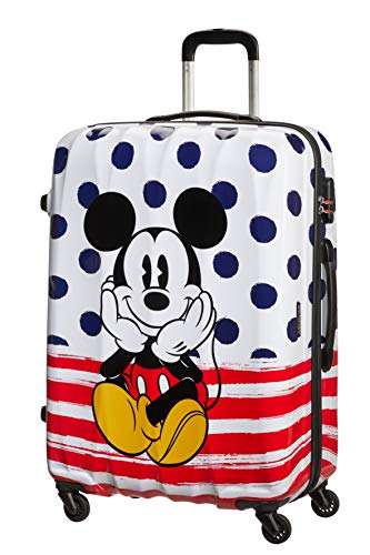 American Tourister Disney Legends - Spinner L, Kindergepäck, 75 cm, 88 L, Mehrfarbig (Mickey Blue Dots) im Sale