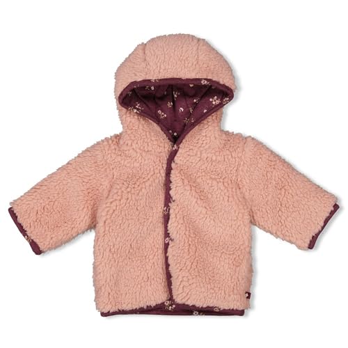 Feetje Baby Mädchen Bouclé Wendejacke mit Kapuze - Blooming Meadow, rosa, 92 im Sale