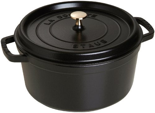 Staub Bratentopf rund, 30,0 cm, 8,35 l, schwarz, induktionsgeeignet 40509-863-0 (H.Nr. 1103025)