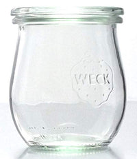 Thumbnail for Weck 12 Einkochgläser Tulpenform 220ml RR60 im Original Karton mit Auswahl Zubehör (Mit Glasdeckel und Frischhaltedeckel) im Sale