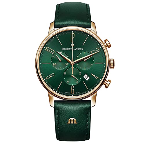 MAURICE LACROIX Men's Green Eliros Chronograph Watch EL1098-PVP01-620-5 im Sale