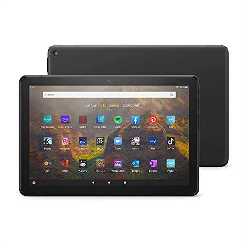 Fire HD 10-Tablet | 25,6 cm (10,1 Zoll) großes Full-HD-Display (1080p), 64 GB, schwarz – mit Werbung