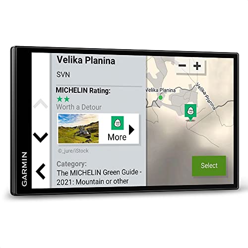 Garmin CamperVan – Roadtrip-Navi mit 6,95“ (17,7 cm) HD-Display, vorinstallierten 3D-Europa-Karten, Trendy Places entlang der Route, Local Places Aktivitäten vor Ort und großer Campingplatz-Datenbank im Sale