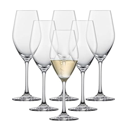 SCHOTT ZWIESEL Champagnerglas Viña (6er-Set), zeitlose Champagnerflöten mit Moussierpunkt, spülmaschinenfeste Tritan-Kristallgläser, Made in Germany (Art.-Nr. 111718) im Sale