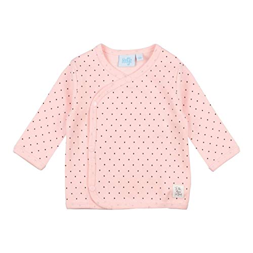 Feetje Baby-Mädchen Wickelshirt Langarm mit Alloverprint Punkten, Farbe:Rosa, Größe:50 im Sale