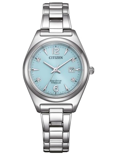 CITIZEN Damen Analog Quarz Uhr mit Titan Armband EW2601-81 im Sale