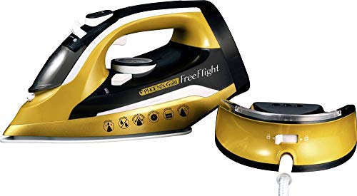 Mediashop M24678 Phoenix Free Flight Dampfbuegeleisen Gold, Schwarz 2400W