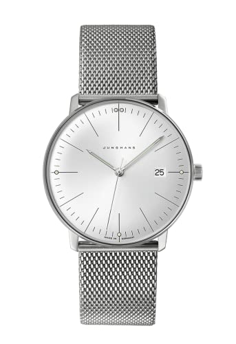 JUNGHANS max Bill Armbanduhr mit Saphirglas 41/4463.46 im Sale