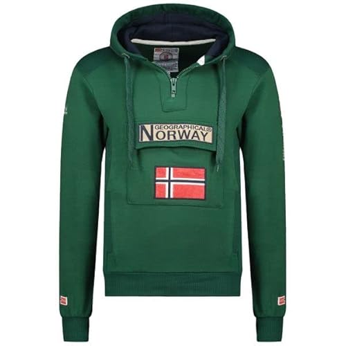 Geographical Norway GYMCLASS Damen Sweatshirt, Dunkelgrün, 38 im Sale