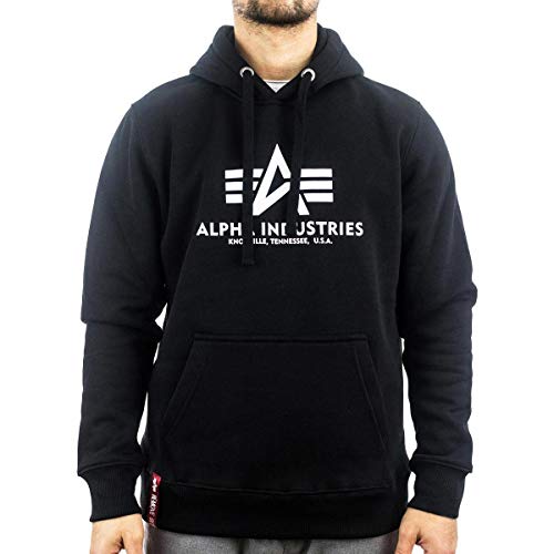 Alpha Industries Basic Hoody Kapuzensweat für Herren Jet Stream White im Sale