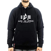 Thumbnail for Alpha Industries Basic Hoody Kapuzensweat für Herren Jet Stream White im Sale