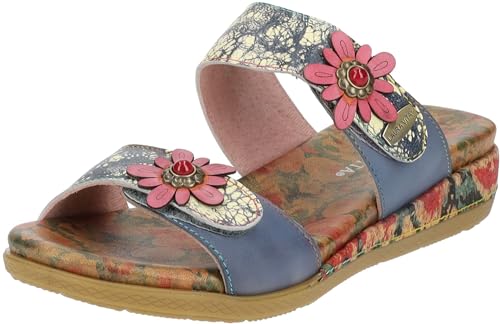 LAURA VITA Damen LALIAO 53 Mule, BLEU, EU im Sale