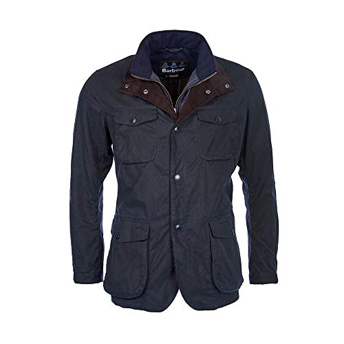 Barbour Ogston Wax-Jacket Wachsjacke Herren dunkelblau - im Sale