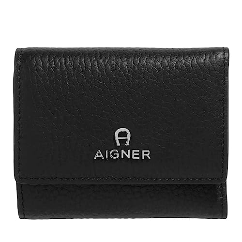 Aigner Geldbörse Ivy, Schwarz/Gold im Sale