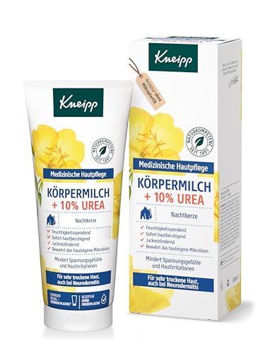 Kneipp Körpermilch Nachtkerze + 10% Urea - Medizinische Hautpflege - Für sehr trockene Haut, auch bei Neurodermitis - 200ml im Sale