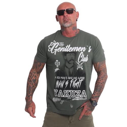 Yakuza Herren Gentlemens Club T-Shirt, Cilantro, im Sale