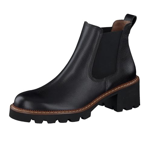 Paul Green Damen Chelsea-Boots, Frauen Chelsea Boots,Schlupfstiefel,Stiefel,Bootee,Booties,halbstiefel,Kurzstiefel,Schwarz (Black),37.5 EU / 4.5 UK im Sale