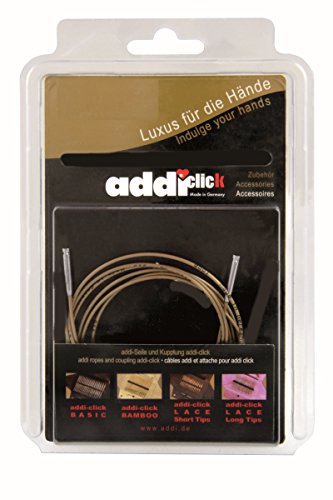 Addi Nadeln AD6597150 Basic Cords, Kunststoff, 150cm Seillänge, Einheitsgröße im Sale