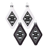 Thumbnail for Borussia Mönchengladbach Christbaumschmuck Raute 4er Set | Offizieller Fanartikel