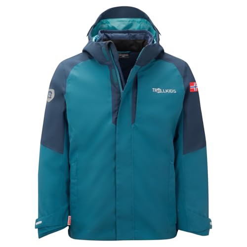 Trollkids 3in1 Jacke Skanden, Dunkel Marine/Mystik Blau, im Sale