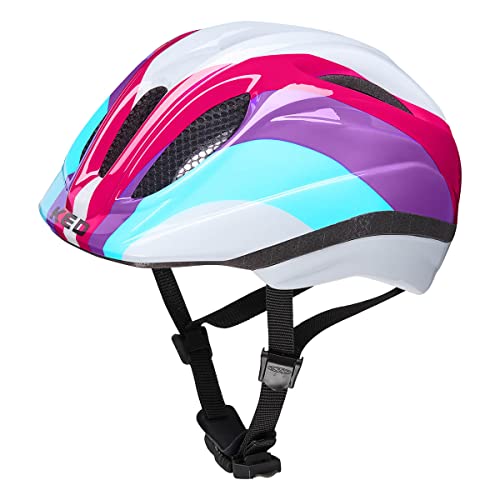 KED Kinder Meggy Trend Fahrradhelm, Rainbow Rave, S/M (49-55cm)