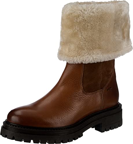 Geox Damen D Iridea M Stiefel, Cognac, 39 EU