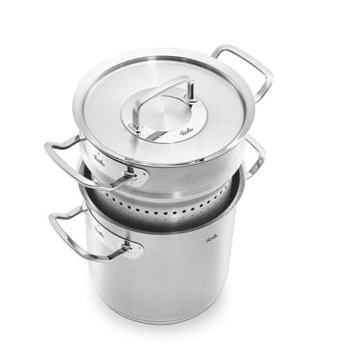 Fissler Original-Profi Collection Multistar / Edelstahl-Topf (Ø 20 cm, 6 L) hoher Spargel-Kochtopf mit Deckel, Siebeinsatz zum Dünsten und Garen von Spargel - Induktion im Sale