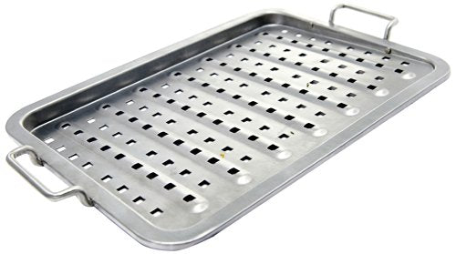 Broil King Grilltabelet Edelstahl mit Griffen, 48x29,5x4,5cm. Grill-/Grillzubehör, 5 x 5 x 5 cm im Sale