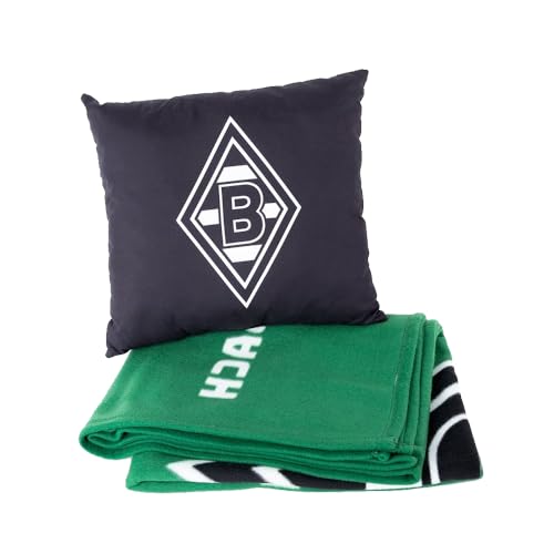 Borussia Mönchengladbach Fan-Bundle Kissen & Fleecedecke | Offizieller Fanartikel