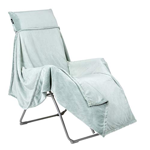 LAFUMA MOBILIER Fleece-Decke FLOCON, Für LAFUMA Relax Liegestühle, 180x170 cm, Farbe: Boréale, LFM5040-9281