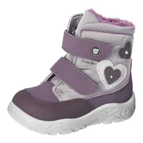 RICOSTA Mädchen Winterstiefel Maddi, Kinder Lauflernschuhe, Weite: Mittel, lose Einlage, Sympatex, Blinklicht, dolcetto/Purple (340), 24 EU im Sale