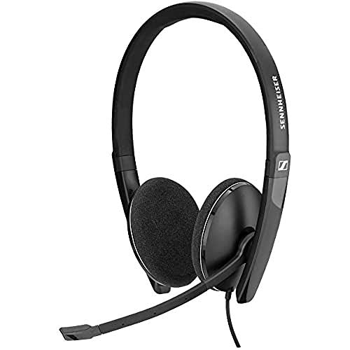 Sennheiser PC 5.2 CHAT, kabelgebundenes Headset für entspanntes Gaming, e-Learning, Noise-Cancelling-Mikrofon, hoher Komfort, klappbar – 3,5mm Klinkenstecker, Schwarz, Einheitsgröße im Sale