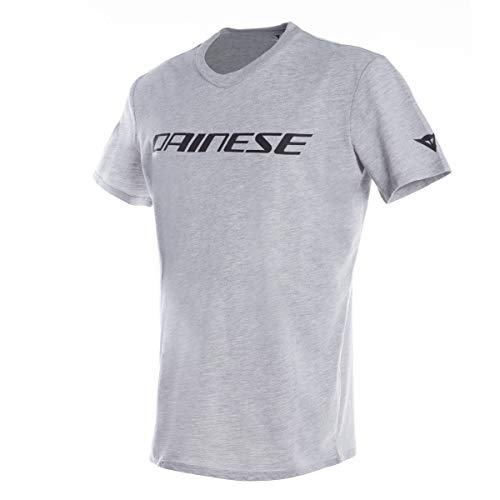 Dainese - Herren Motorrad T-Shirt mit Kurzen Ärmeln, Trikot für Erwachsene aus 100% Baumwolle Logo, Weich und Frisch, Klassisches Motorrad T-Shirt, Haltbarer Druck, Grau/Schwarz im Sale