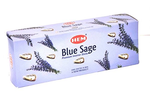 HEM Blauer Salbei Räucherstäbchen 6 Packung im Sale