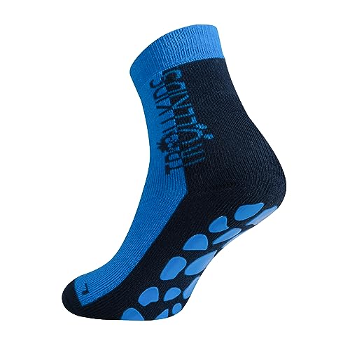 Trollkids gemütliche rutschfeste Kinder Antirutsch-Socken für Zuhause ANTI SLIP SOCKS, Marine/Mediumblau, Größe 27-30 im Sale