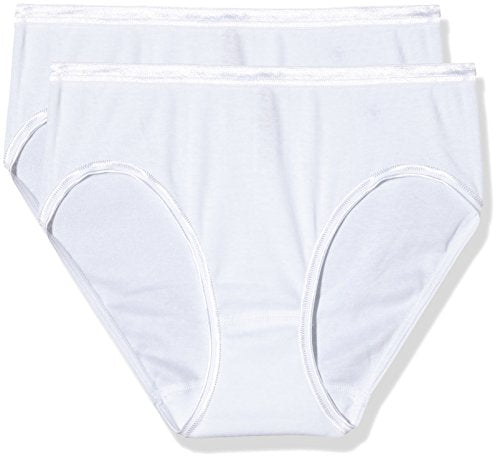 Palmers Damen Baumwolle Lady Doppelpack Slip, Weiß (Weiss 100), 40 (Herstellergröße: M (40-42)) (2er Pack)