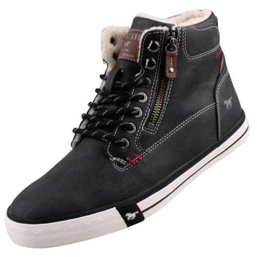 MUSTANG Herren High Top Sneaker Schwarz EU 44 im Sale