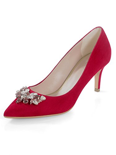 Damen Pumps mit Schmuck-Applikation auf der Front 40 im Sale