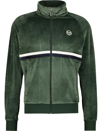 Sergio Tacchini Trainingsjacke Dallas 024 Velour Tracktop grün (beige) im Sale